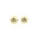 Image 8 of Gold faceted stud earrings