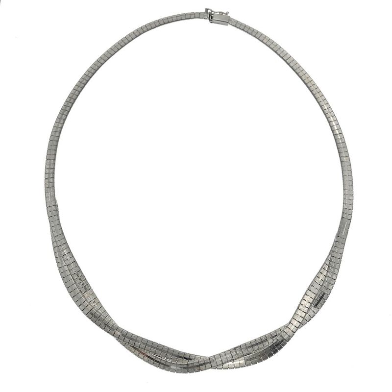 Image 3 of Silver fantasy boa necklace