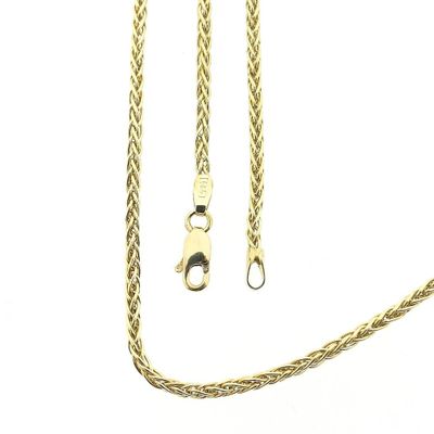 Image 1 of Gold square foxtail link chain
