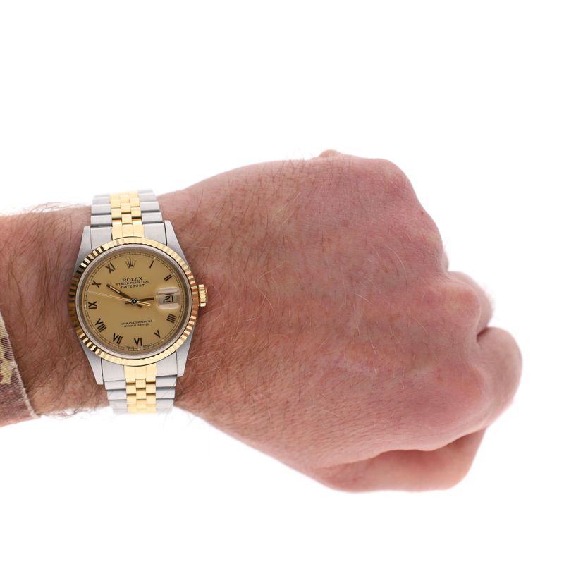 Image 10 of Rolex Datejust 36mm 16233; Automatic Bicolor Watch (Incl. Papers '95)