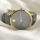 Image 8 of Movado Museum Classic 70th Anniversary; Gold-plated women's watch with gray dial; 0607140