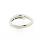 Image 4 of White gold solitaire ring with diamond | 0.03 ct.