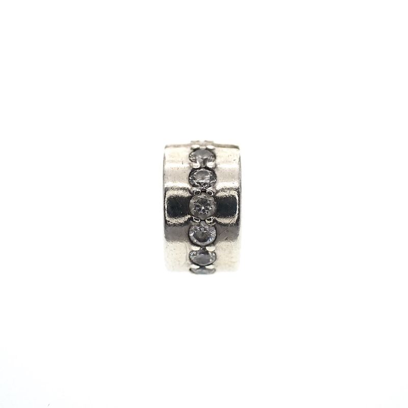Image 3 of Pandora clip charm; Clear Sparkling Row