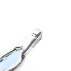 Image 7 of Silver pendant with light blue zirconia