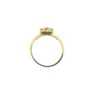 Image 8 of Gold subtle entourage ring with zirconia