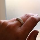 Image 7 of Gold Ring with Diamond; 0.34 ct.; 14 Karat; Size 17.75