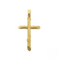 Gold pendant of a cross