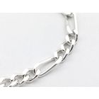 Image 2 of Silver Figaro link bracelet; Men | 21 cm