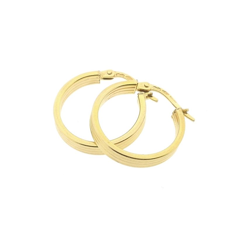 Image 10 of Gold earrings | Ø 18.0 mm