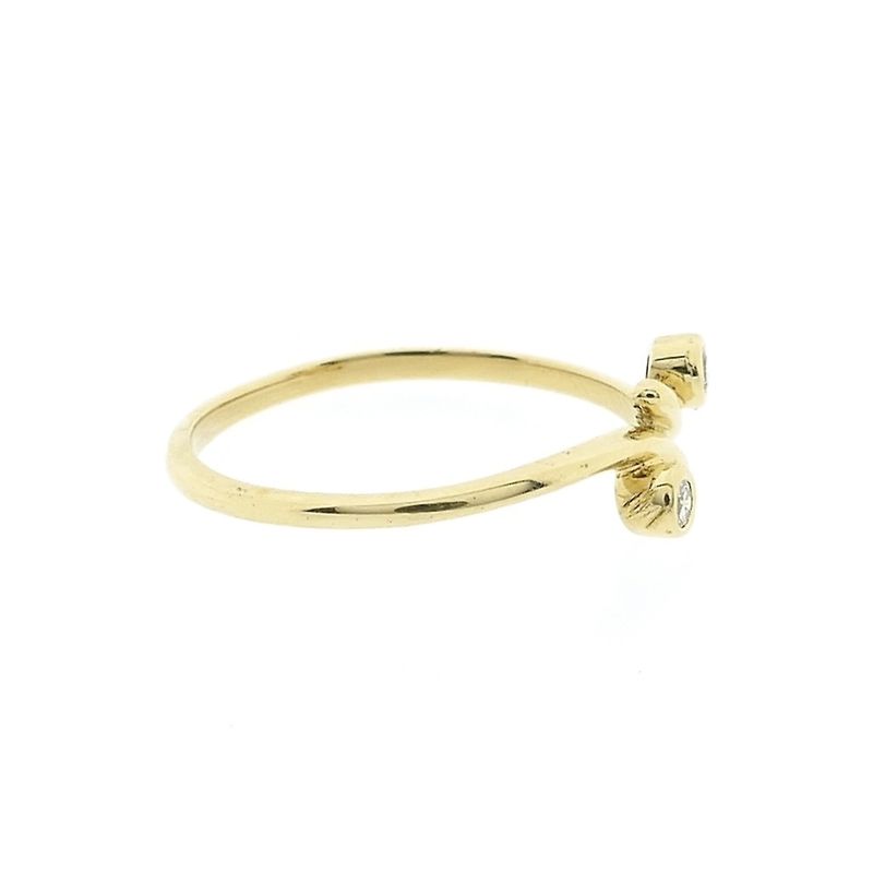 Image 5 of Gold ring with diamonds