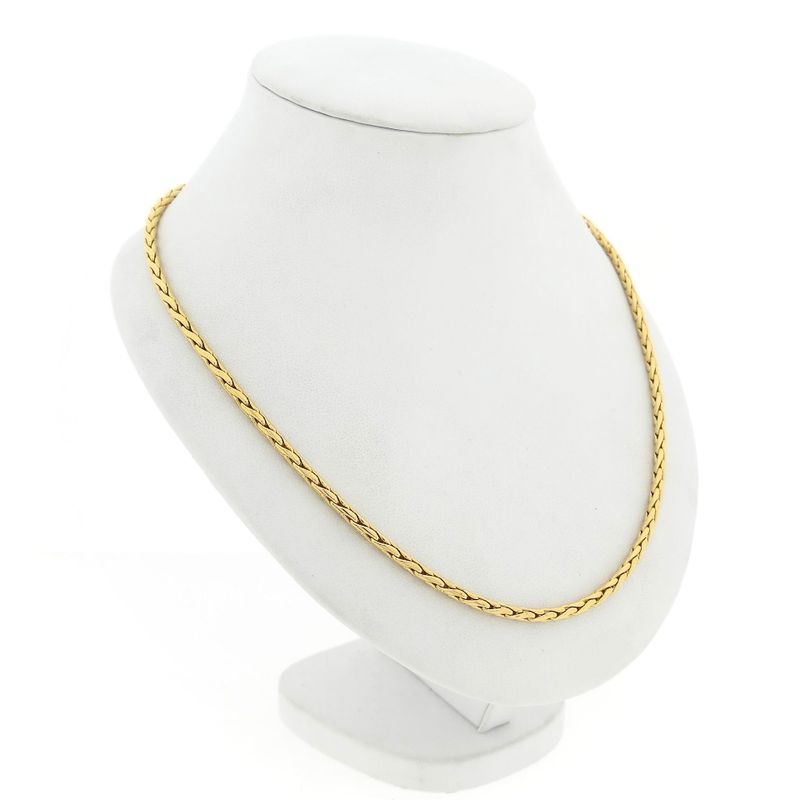 Afbeelding 3 van Gouden vossenstaart schakelketting 