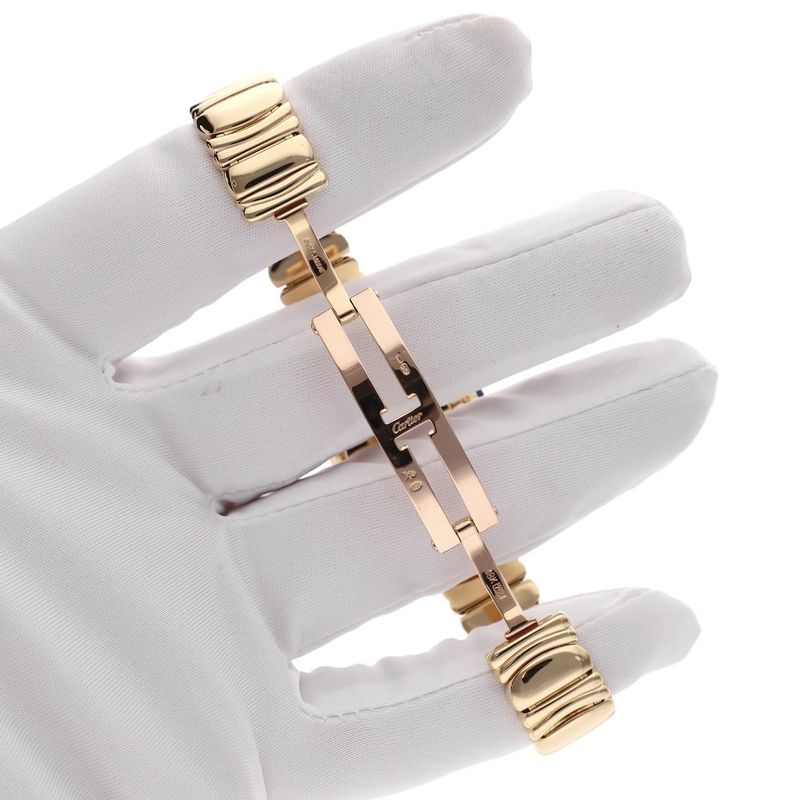 Image 16 of Cartier Baignoire 'Medium' 1950; 18k gold ladies' watch