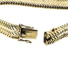 Image 6 of Two-tone gold zigzag link bracelet