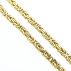 Image 3 of Gold square king chain | 70 cm