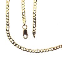 Gold Figaro link chain | 45 cm