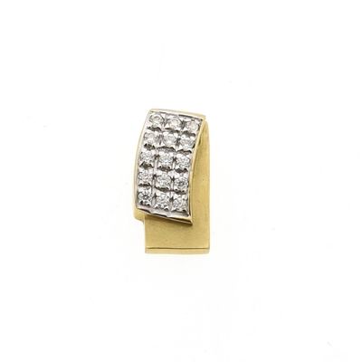 Image 1 of Gold pendant with zirconia