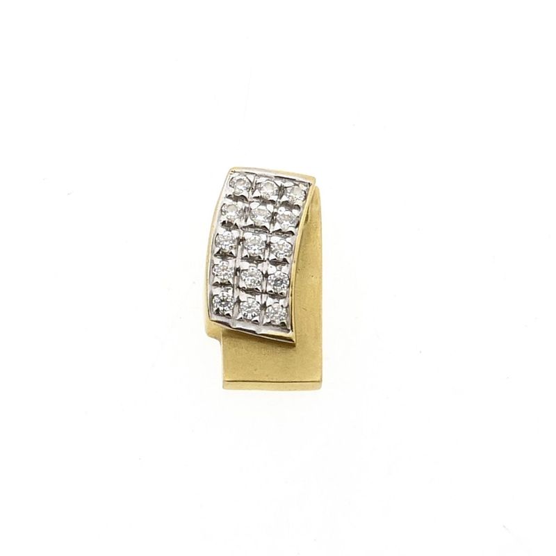 Image 1 of Gold pendant with zirconia