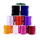 Image 9 of Forever Knots® Handmade Orange Satin Bracelet with Gold Link