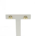 Image 1 of Two-tone gold stud earrings