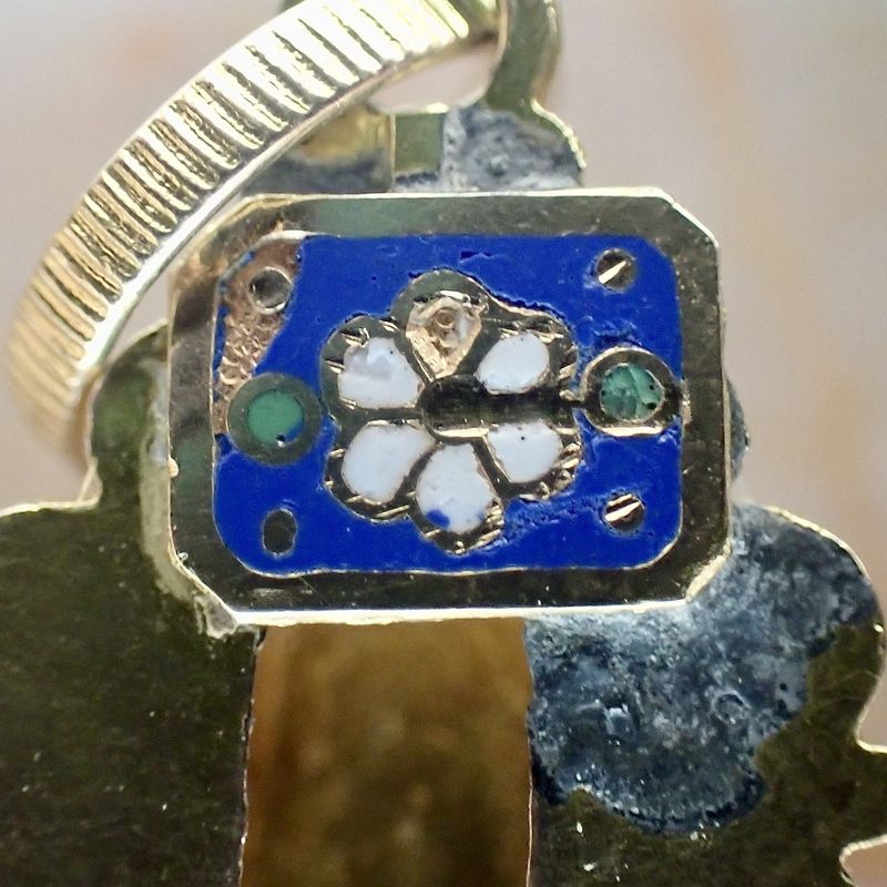 Image 6 of Gold Victorian pendant of a cross with pearls