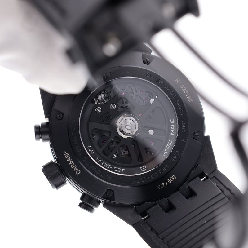 Image 16 of TAG Heuer Carrera Carbon Heuer 02T 'Phantom' Tourbillon CAR5A8P.FC6415; Automatic men's watch