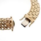 Image 9 of Gold wide link bracelet