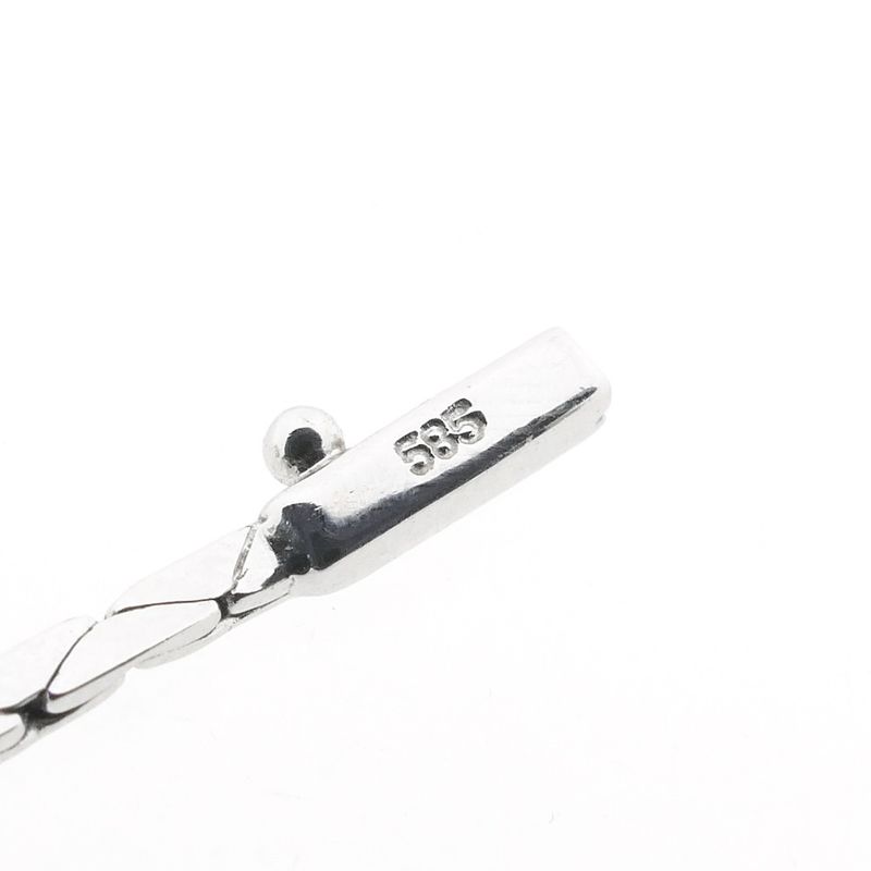 Image 9 of White gold necklace with Tahitian pearl and diamonds; 0.35 ct.