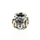 Image 3 of Pandora charm; Silver with gold; Letter S