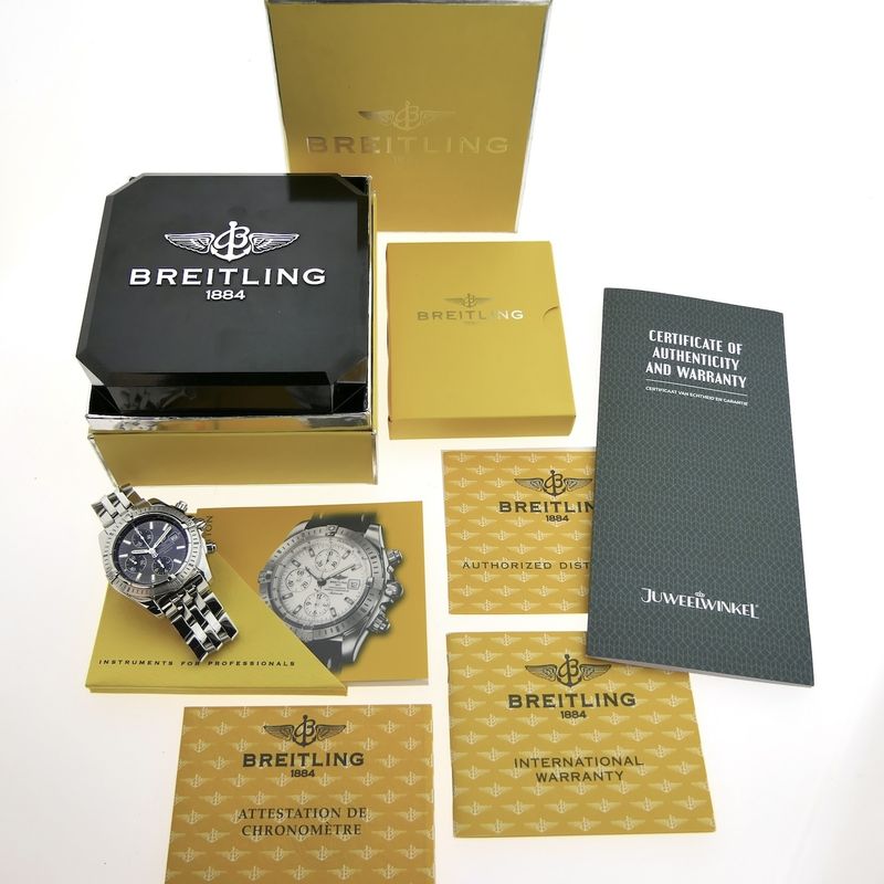 Image 4 of Breitling Chronomat Evolution A13356; Chronograph men's watch in full set