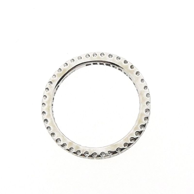 Image 3 of 18K white gold alliance ring with 0.4 ct diamond