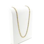 Image 3 of Two-tone gold navy link necklace