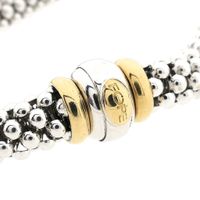 Fope bicolor gold mesh link necklace