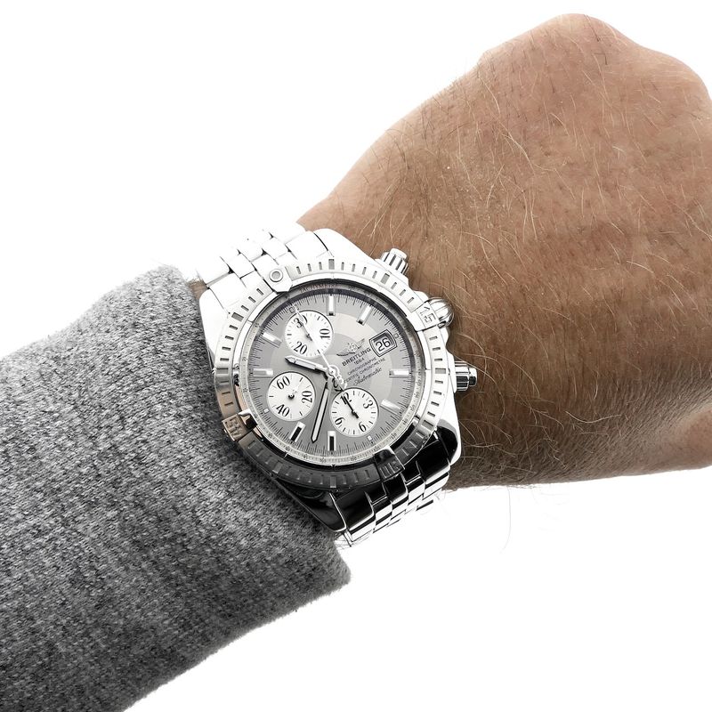 Image 14 of Breitling Chronomat Evolution 'Grey' A13356; Chronograph men's watch