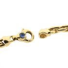 Afbeelding 4 van Gouden cardano schakelketting met saffier