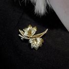 Image 3 of Gold floral brooch | Vintage