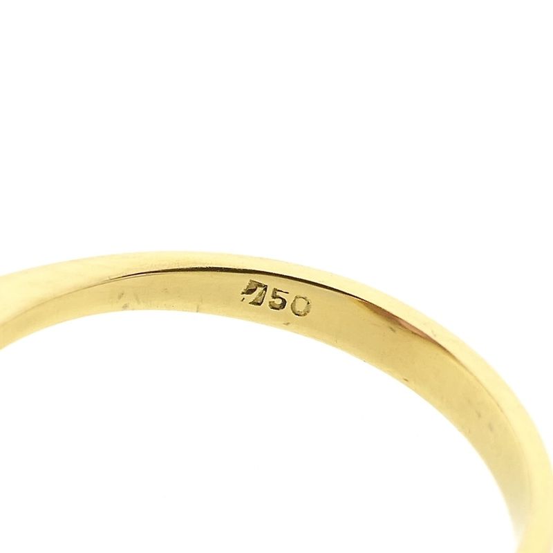 Image 5 of 18 carat gold entourage ring with pink tourmaline; Petit dor