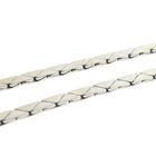 Image 5 of White gold necklace with pearl and diamond; 0.20 ct. | 49.5 cm