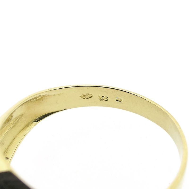 Image 1 of Gold ring with zirconia