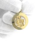 Image 8 of Fabiola gold zodiac sign pendant; Aquarius