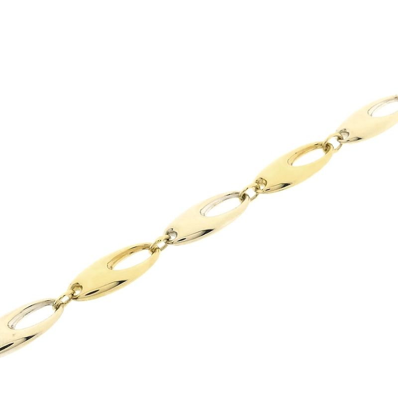 Image 8 of Two-tone gold fantasy link bracelet