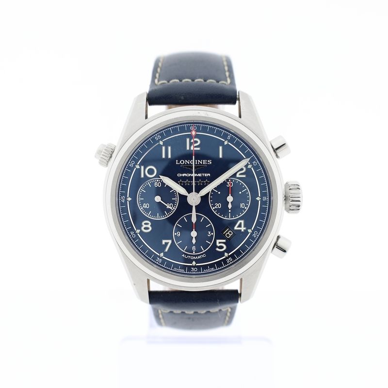 Image 12 of Longines Spirit Chronometer Chronograph L3.820.4; Automatic men's watch