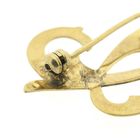 Image 6 of Vintage gold brooch; Letter C
