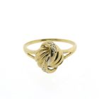 Image 3 of Golden fantasy ring with diamonds | 0.02 ct.