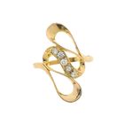 Image 6 of 21 carat gold fantasy ring with zirconia