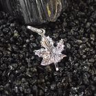 Image 2 of 18 carat white gold maple leaf pendant