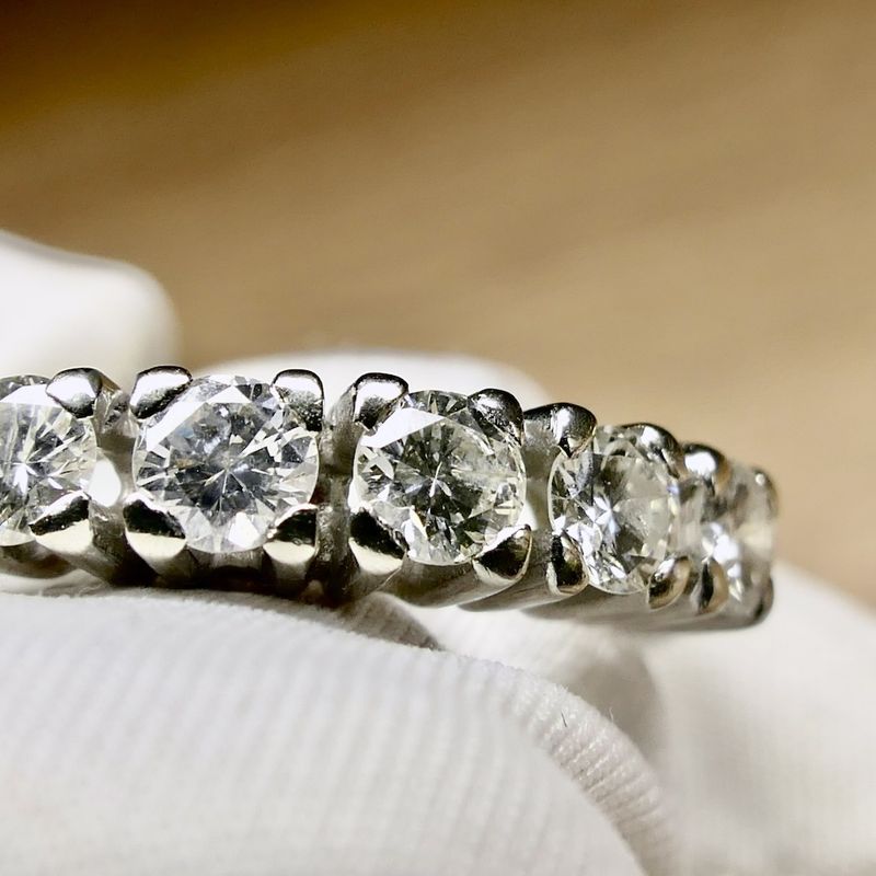 Image 3 of White gold ring with diamond | 0.75 ct.