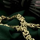 Image 2 of Exclusive long gold flat king chain | 71 cm