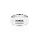 Image 3 of Silver wide men's ring