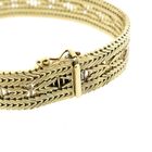 Image 6 of Gold Bracelet with Herringbone Pattern; 14 Karat; 18.5 cm