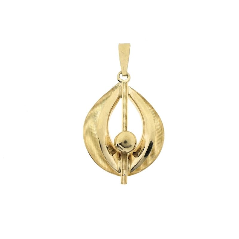 Image 9 of Golden abstract pendant